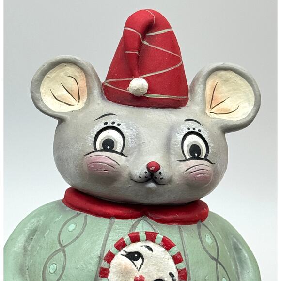 Bethany Lowe Johanna Parker Spencer Squeak Dreams Jar Christmas Mouse Merrymint - Picture 10 of 11